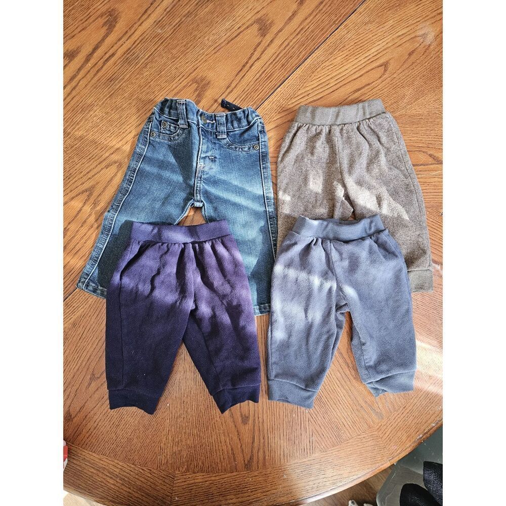 Lot of 4 Pants /‎ Jeans 6-9 Months Baby Boy